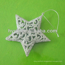 Silver Christmas Star, Christmas Tree Ornament